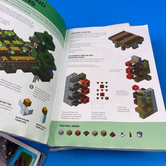 6 Minecraft Guide books Exploration Nether Redstone FARMING MINIGAMES - Picture 13 of 16